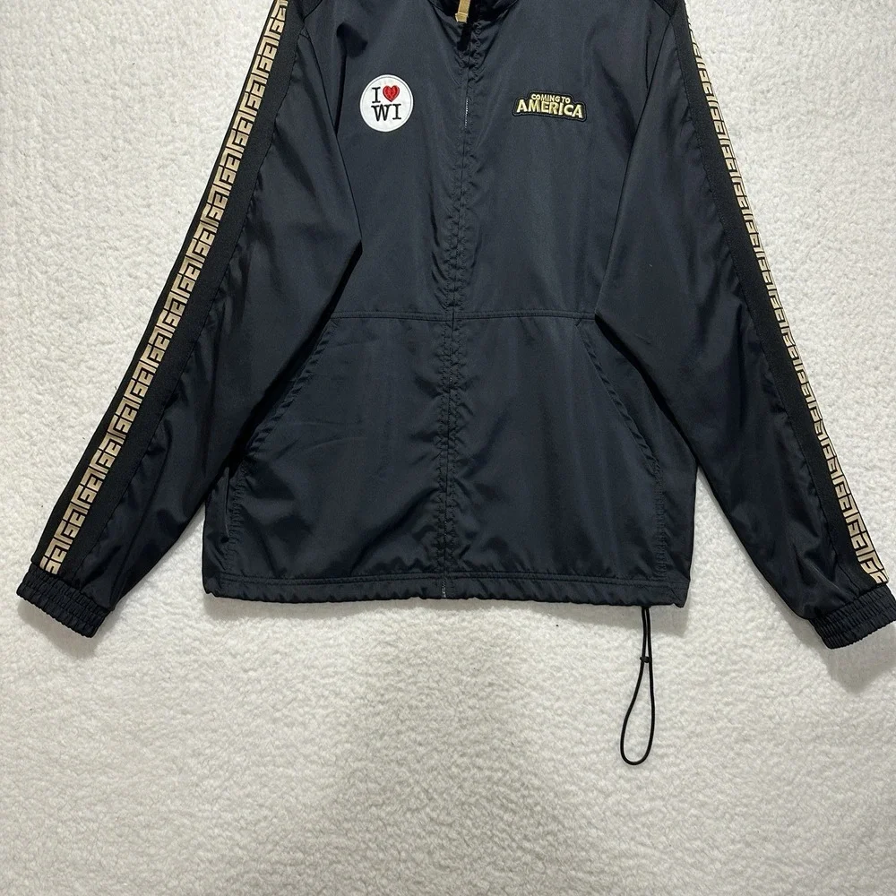 Nike Giannis Coming To America Track Jacket Black‎ Metallic Gold Size M